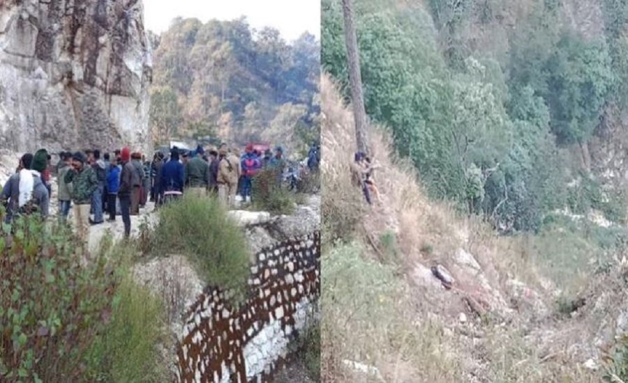 चम्पावत में बारात से लौट रही मैक्स खाई में गिरी, हुई 14 लोगो की मौत